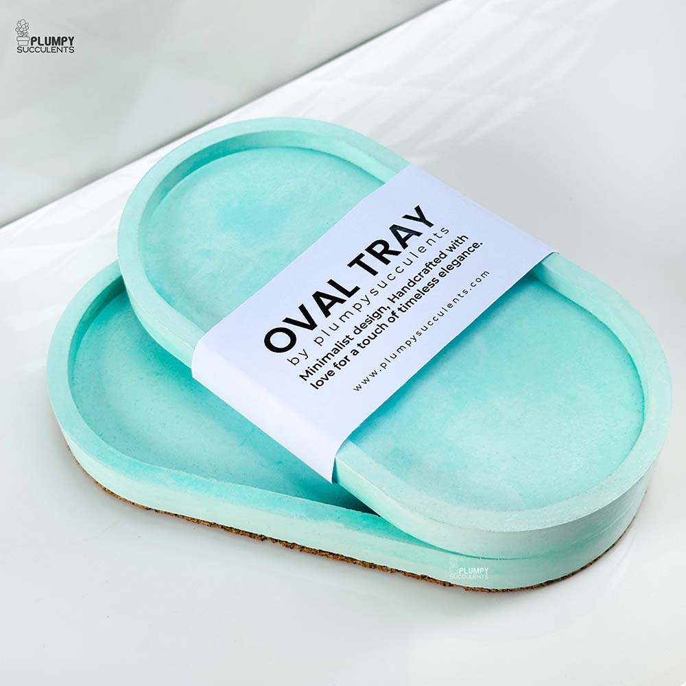 Oval Tray - Green