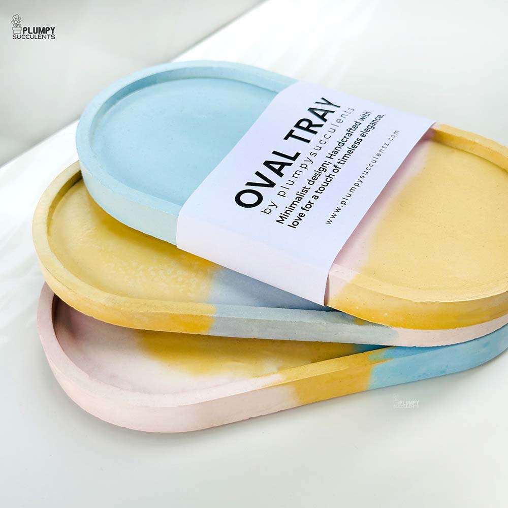 Oval Tray - Tri Color