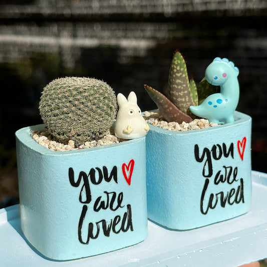 BLUE – “You Are Loved” Planter