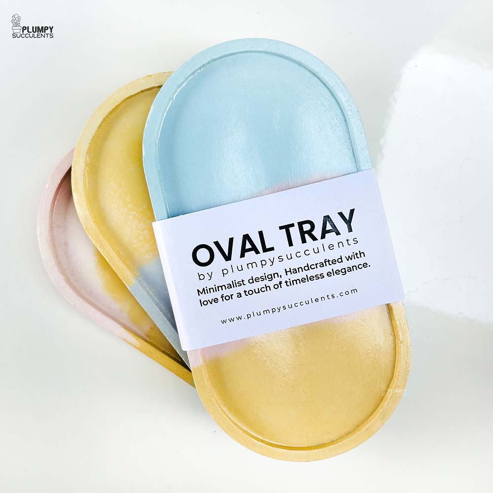 Oval Tray - Tri Color