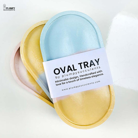 Oval Tray - Tri Color