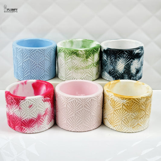 Textured Round Planter (4 Inch)