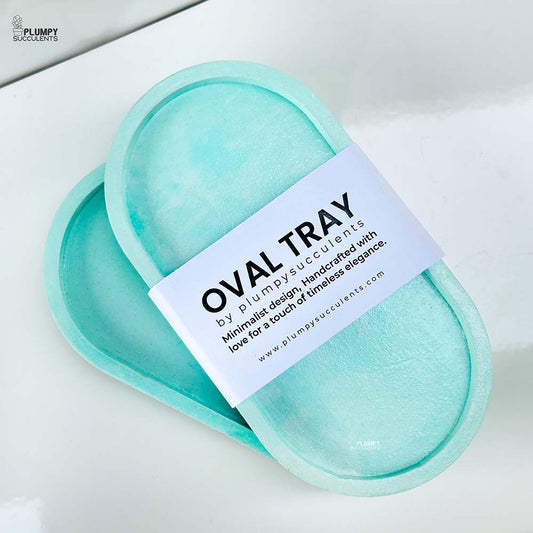 Oval Tray - Green