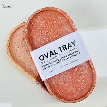 Oval Tray -Terrazzo