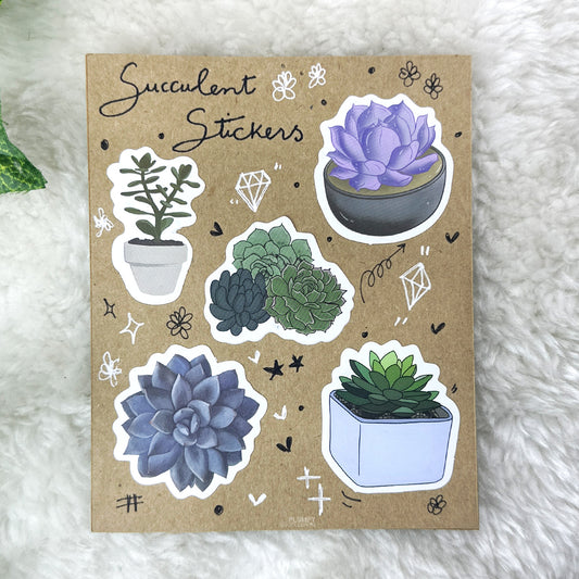 Succulent Sticker Pack 14