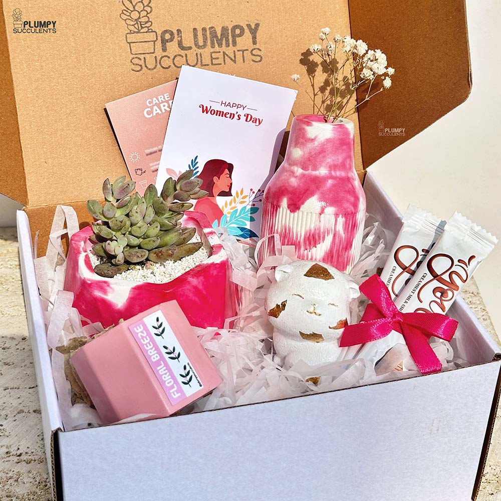 Women's Day Gift Set-Pink – Plumpy Succulents