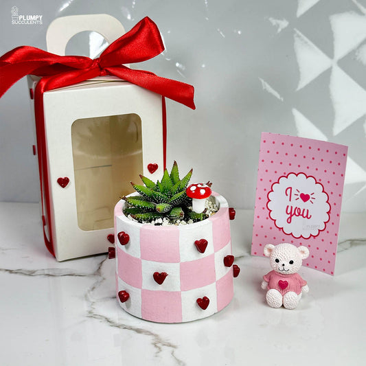 Handcrafted Heart Planter - A Gift that grows like Love