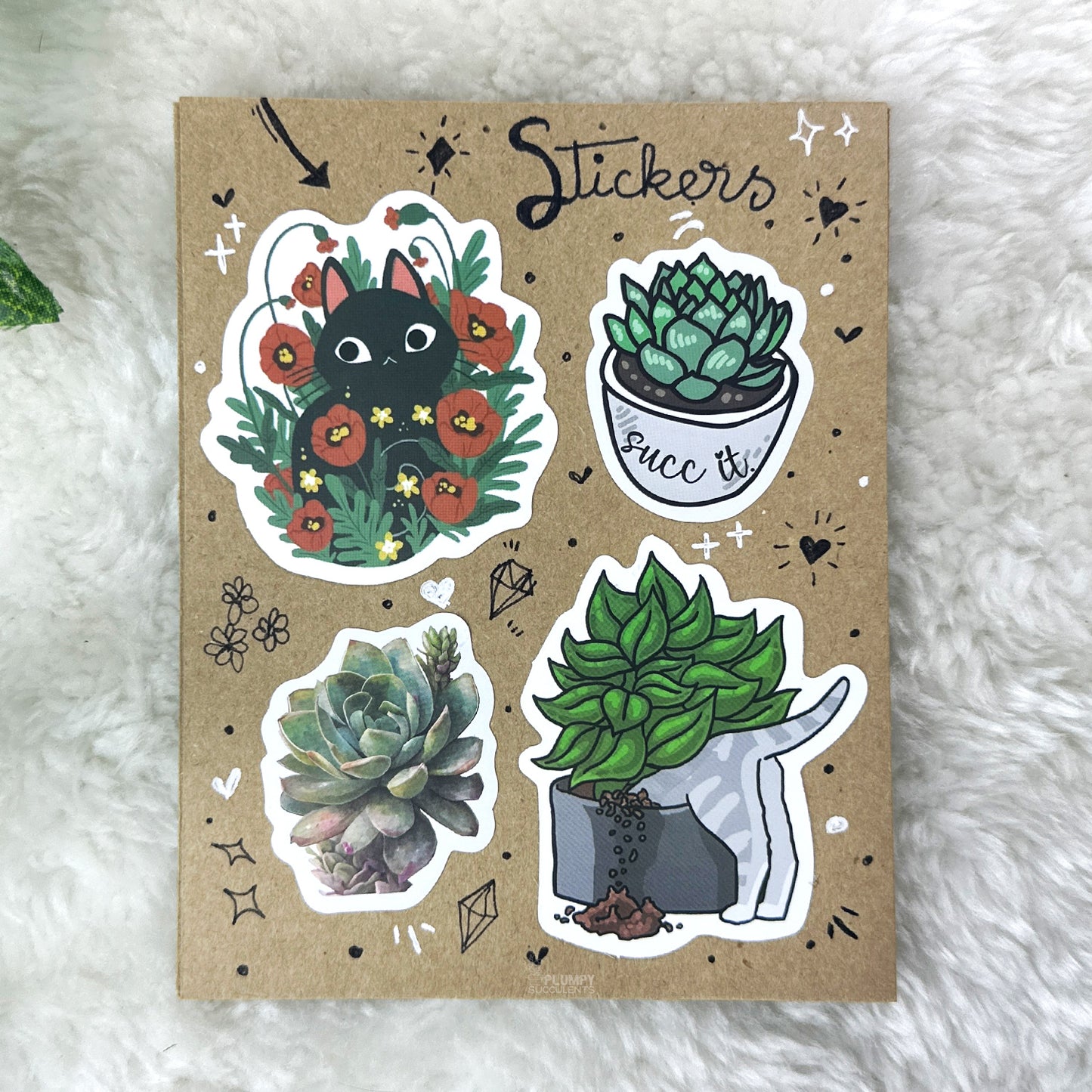 Succulent Sticker Pack 25