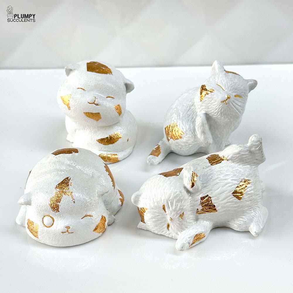 Mini Cat Figures (Set of 4)