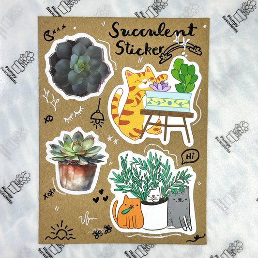 Succulent Sticker Pack 6