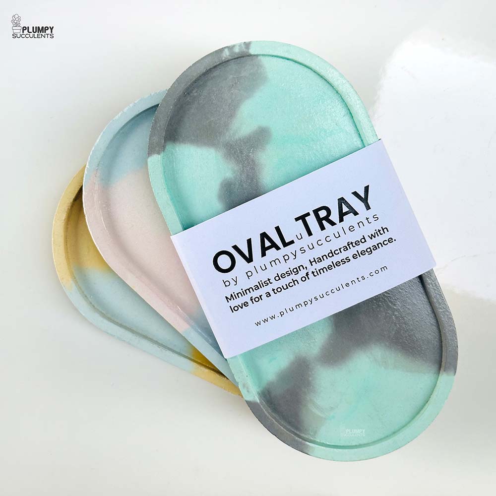 Oval Tray - Swirl