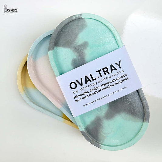 Oval Tray - Swirl