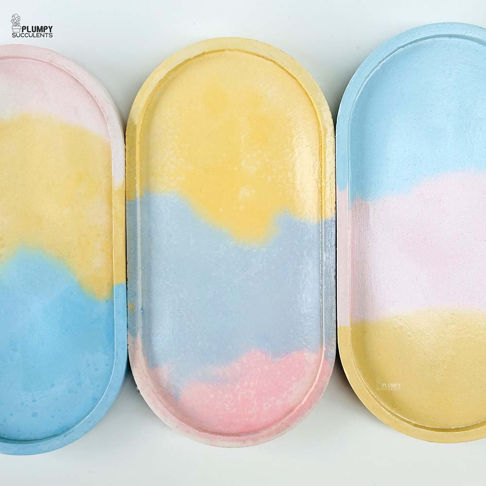 Oval Tray - Tri Color