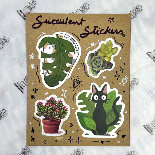 Succulent Sticker Pack 8