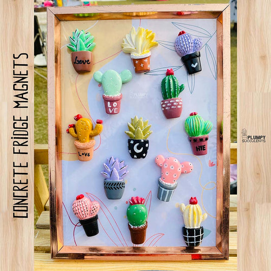 Fridge Magnets - Succulent Themed