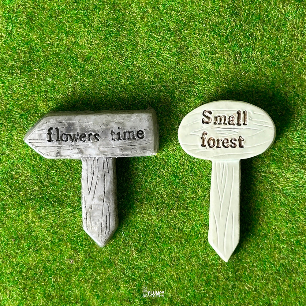 Miniature Garden Sign Post