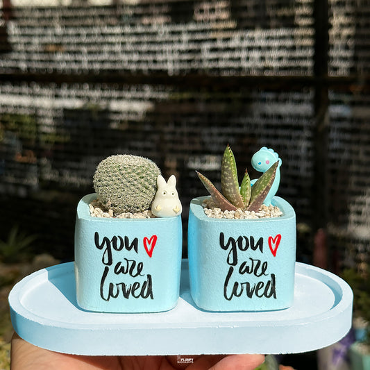 BLUE – “You Are Loved” Planter