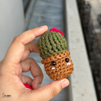 Crochet Cactus Keychain