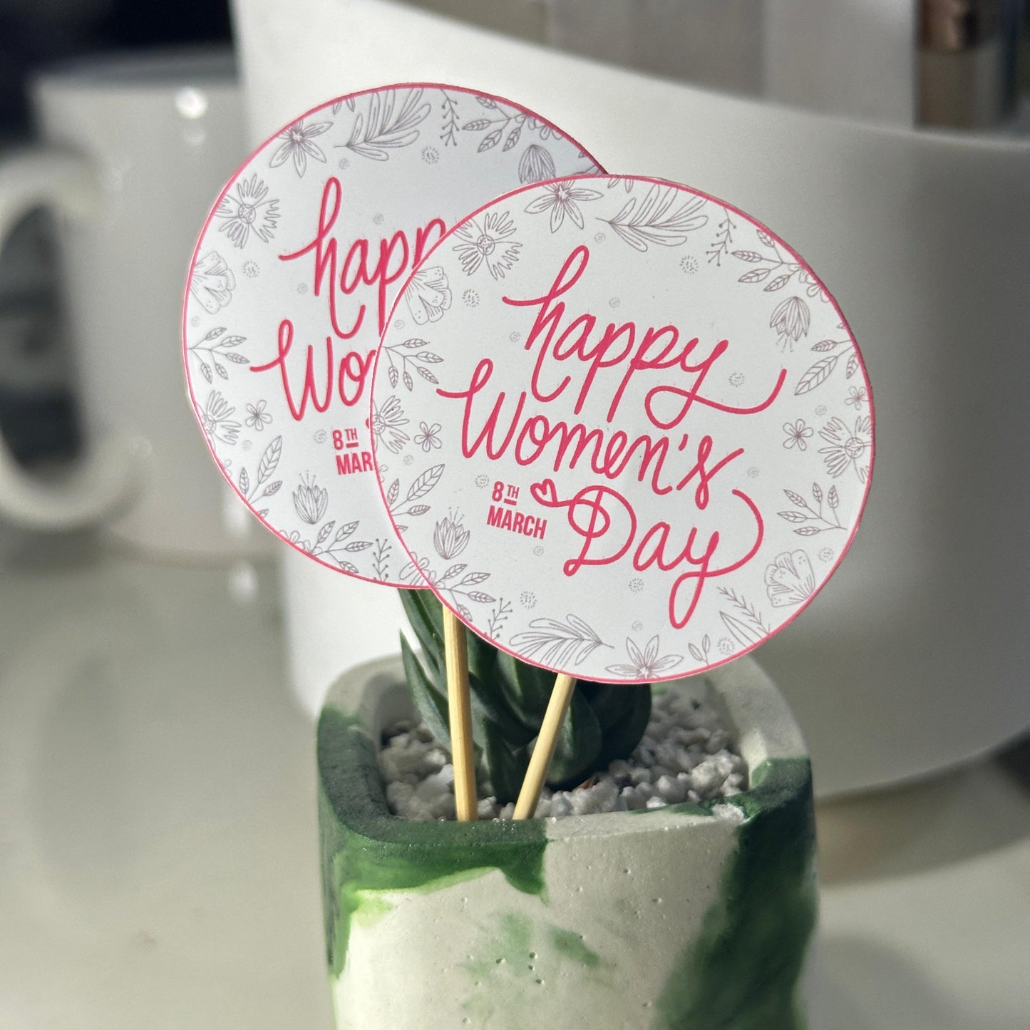 Women's Day Plant Tag