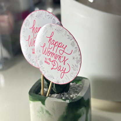 Women's Day Plant Tag
