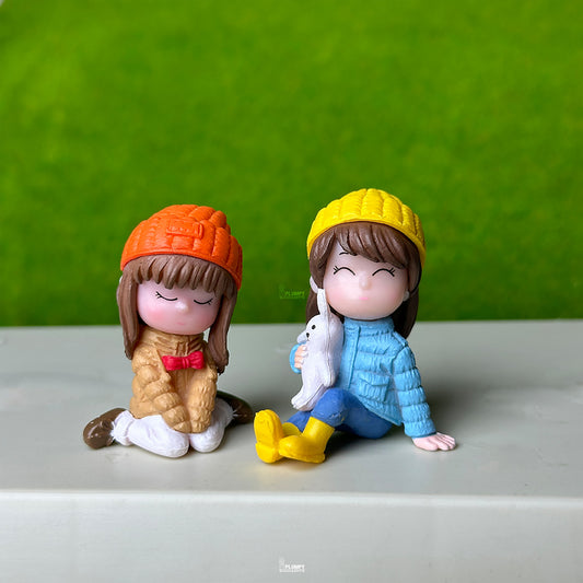 Girls Sitting in Park