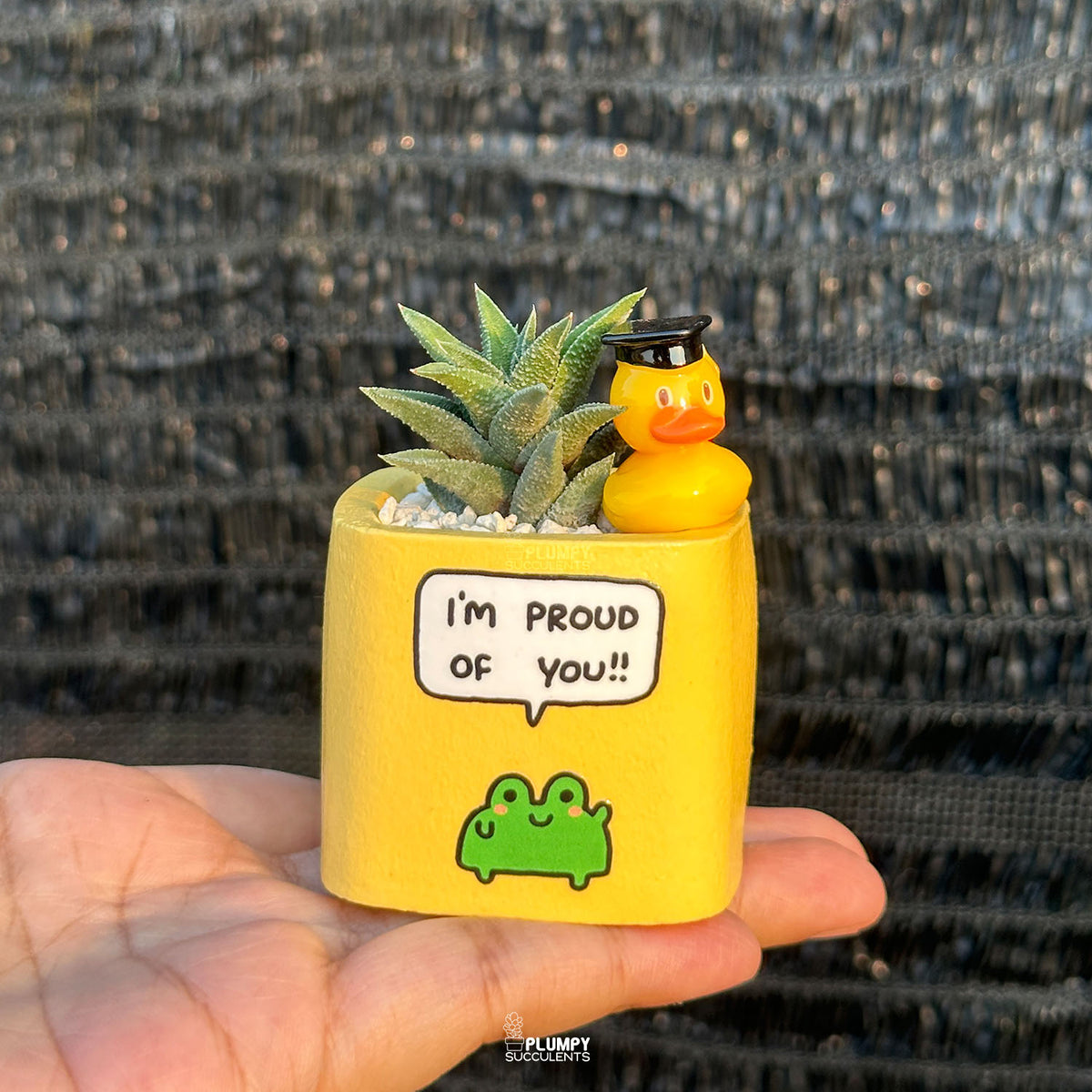YELLOW - "I'm Proud Of You" Planter