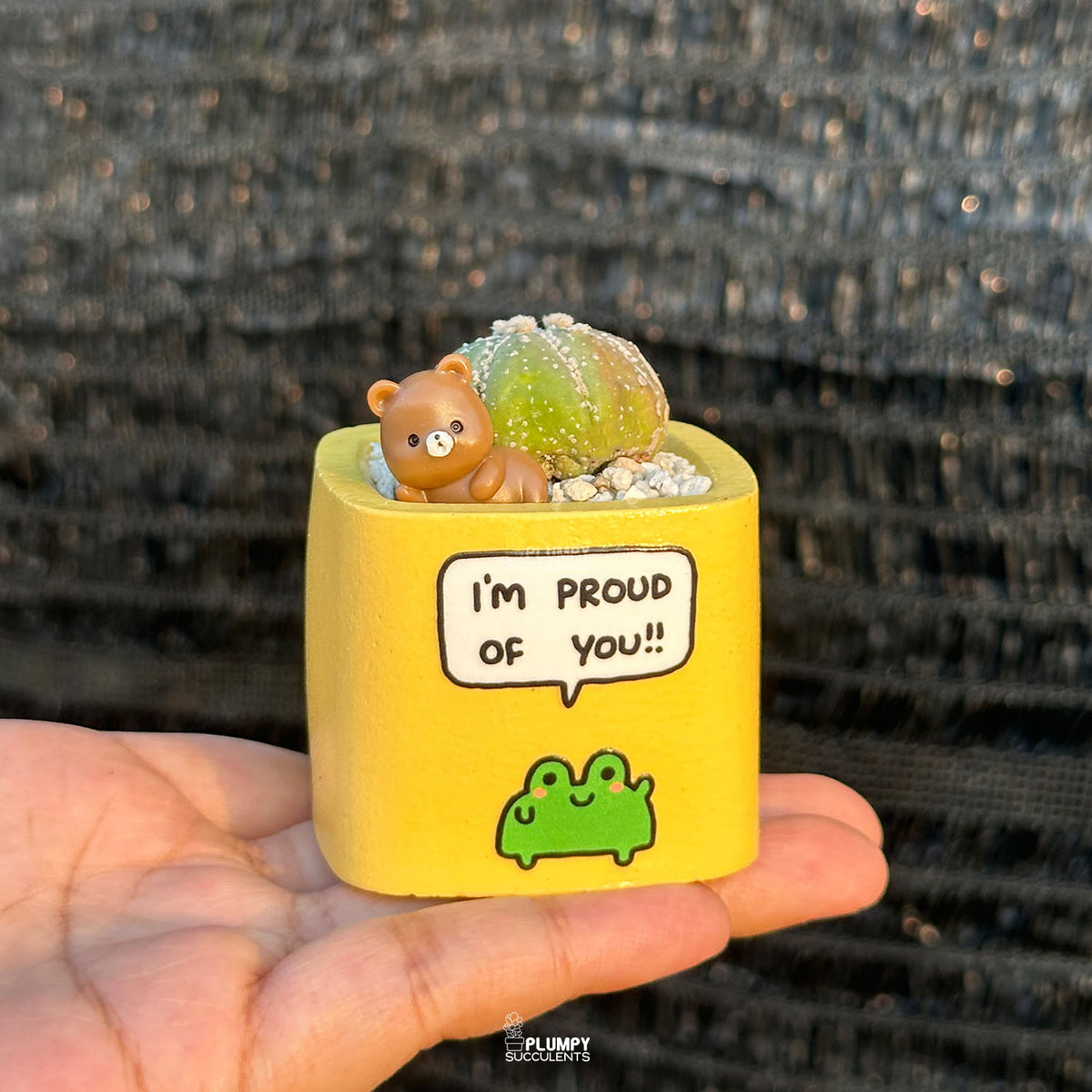 YELLOW - "I'm Proud Of You" Planter
