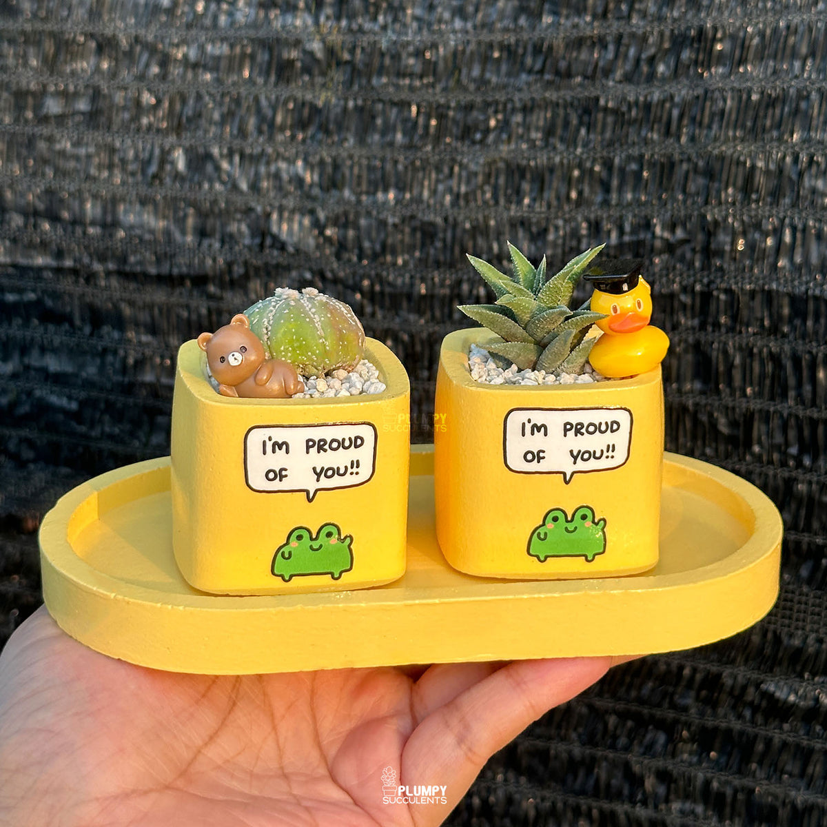 YELLOW - "I'm Proud Of You" Planter