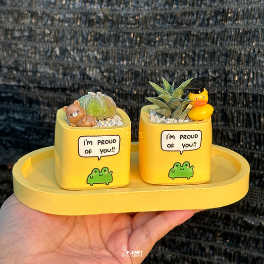 YELLOW - "I'm Proud Of You" Planter