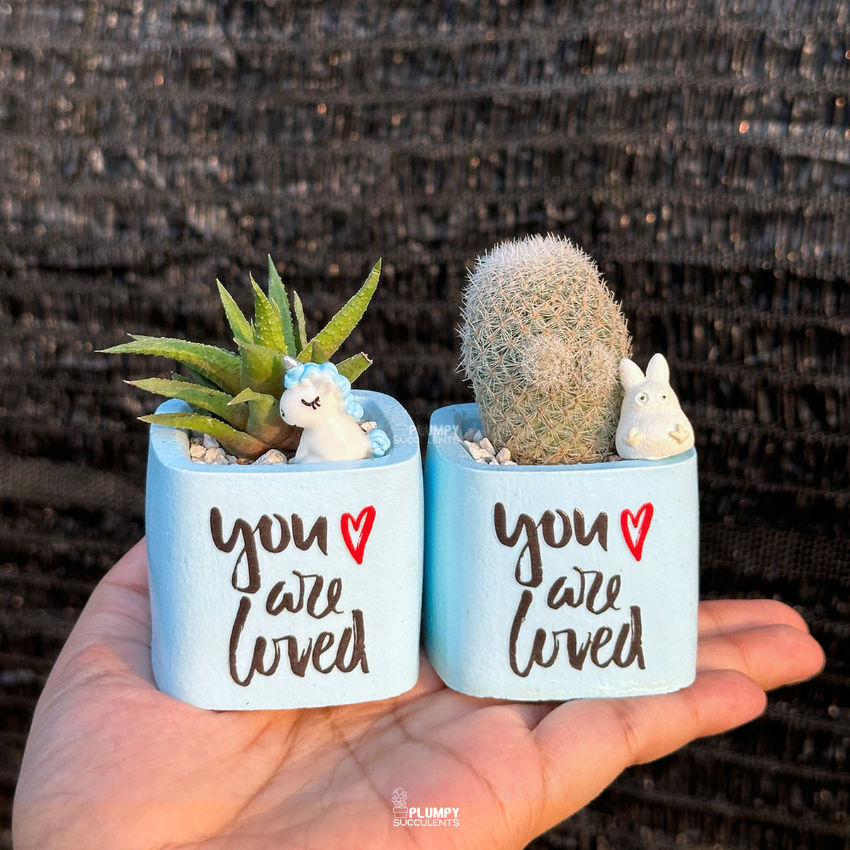 BLUE – “You Are Loved” Planter