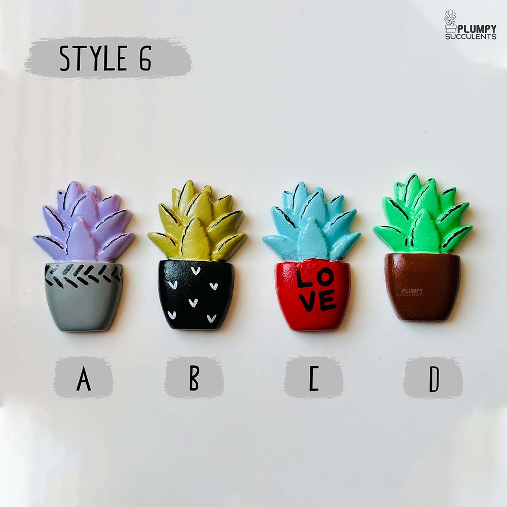 Fridge Magnets - Succulent Themed