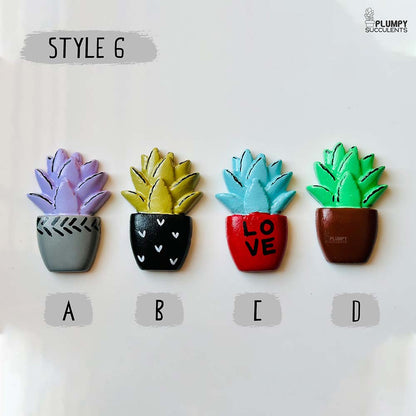 Fridge Magnets - Succulent Themed
